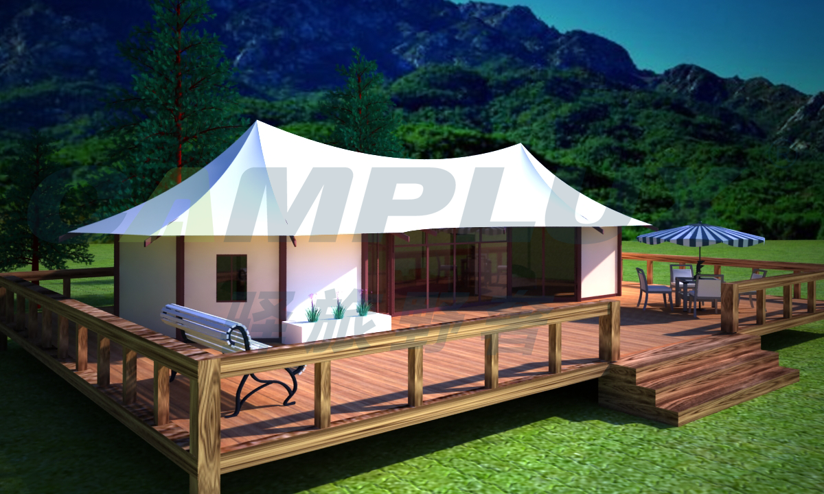 尖顶野奢帐篷酒店，原生态帐篷酒店，露营基地帐篷酒店